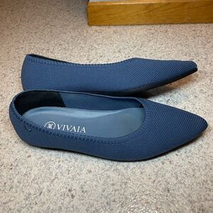 Vivaia pointed-Toe Ballet Flats (Aria 5°) in denim blue
